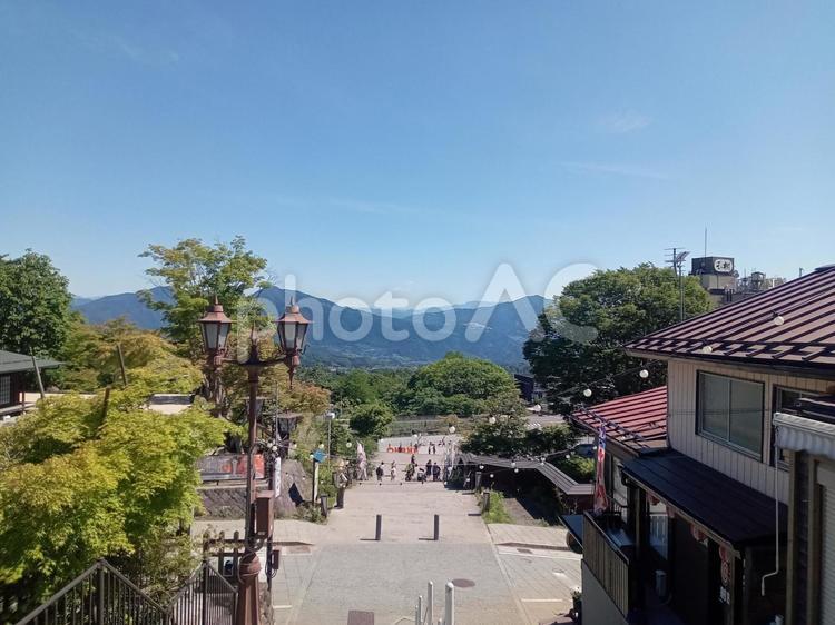 群馬県渋川市　伊香保温泉　石段 伊香保,伊香保温泉,石段の写真素材