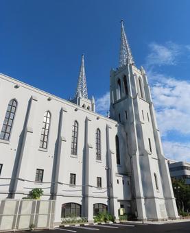 カトリック布池教会 大聖堂 カトリック布池教会 大聖堂 カトリック布池教会,布池カトリック教会,教会の写真素材