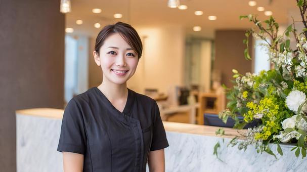 美容クリニックの受付02 美容クリニックの受付02の写真