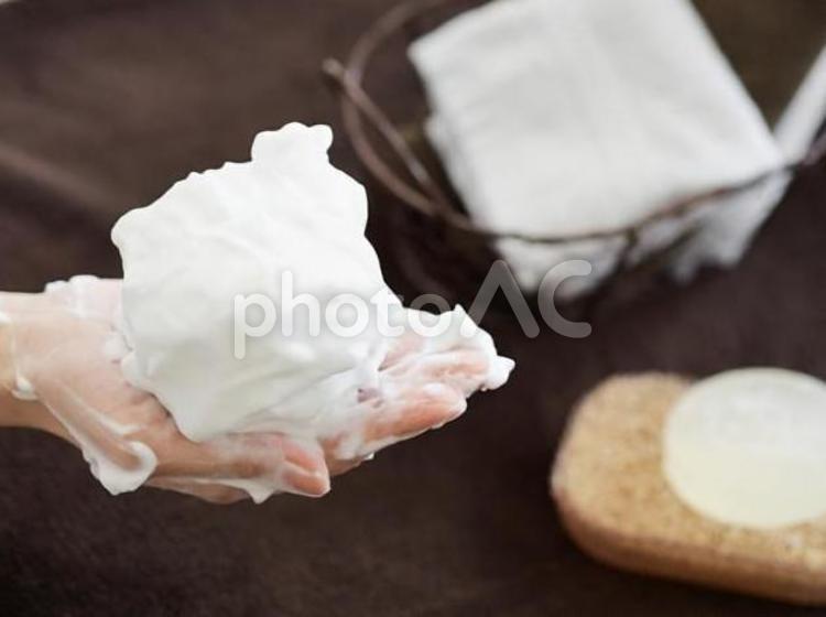 クレンジングイメージ クレンジング,フォーム,石けんの写真素材