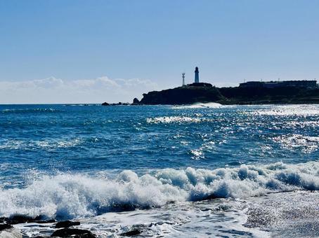 犬吠埼　千葉県銚子市　初日の出スポット 犬吠埼,絶景,初日の出の写真素材