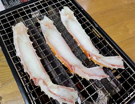 蟹の網焼き 蟹の網焼き 蟹,網,カニの写真素材