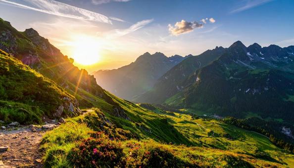 山の美しい風景 山の美しい風景の写真