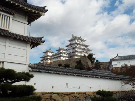【風景写真】姫路城の風景 【風景写真】姫路城の風景の写真