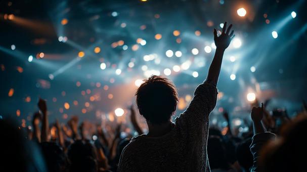 熱気あふれるライブ会場 熱気あふれるライブ会場 ライブ,コンサート,観客の写真素材