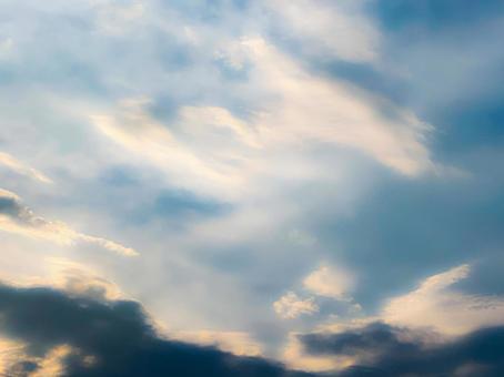 夕方の雲 夕方の雲の写真