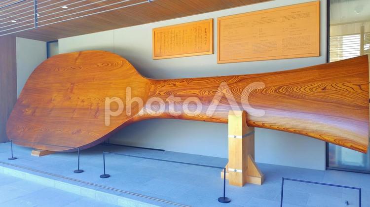 日本三景安芸の宮島の名物大杓子 日本三景,安芸の宮島,大杓子の写真素材