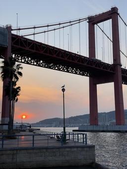 Wakato Bridge in the evening, JPG