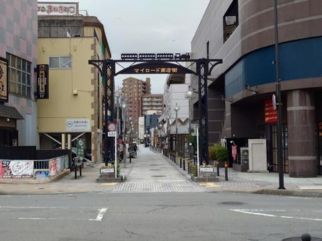御殿場マイロード商店街ゲート 御殿場マイロード商店街ゲートの写真