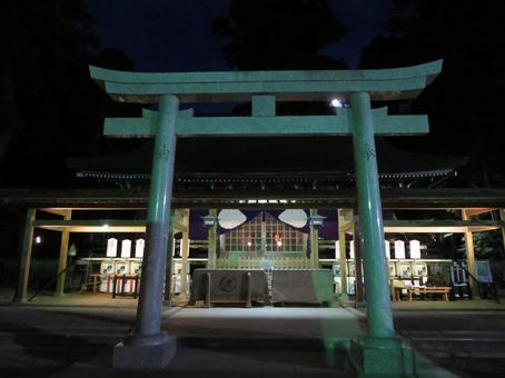 夜の鹿島神宮 夜の鹿島神宮の写真