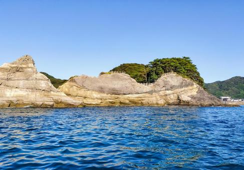西伊豆　堂ヶ島マリン 遊覧船からの眺め 堂ヶ島,遊覧船,観光船の写真素材