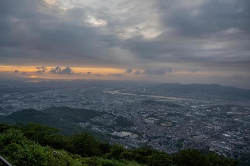 皿倉山から見た町並み 皿倉山から見た町並み 皿倉山,町並み,建物の写真素材