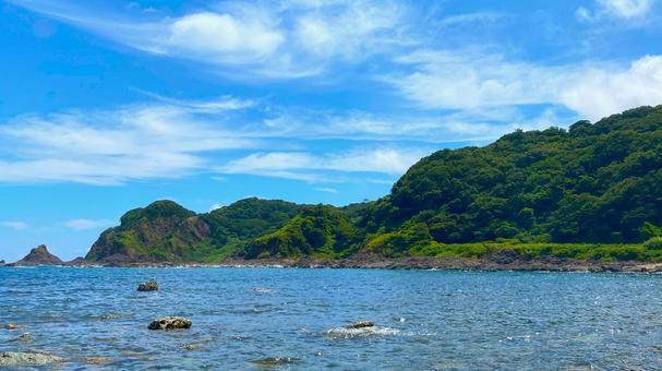 夏の奥能登 外浦の風景:17 夏の奥能登 外浦の風景:17 能登,奥能登,珠洲の写真素材