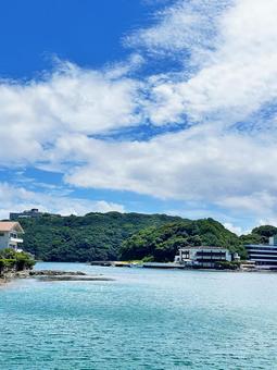 那智勝浦町 港付近の風景 那智勝浦町 港付近の風景 那智勝浦町湯川,街並み,自然の写真素材
