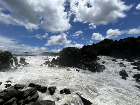 曽木の滝 曽木の滝,曾木の滝,滝の写真素材