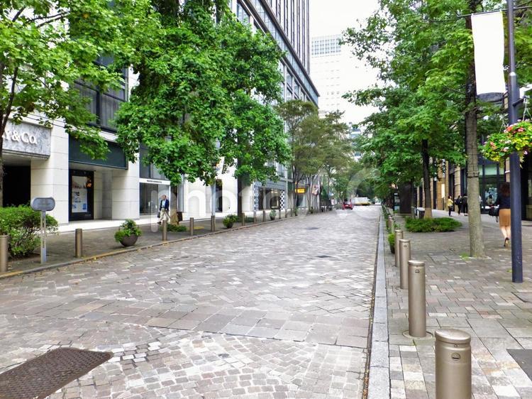 休日の霞が関の石畳 霞が関,東京,閑散の写真素材