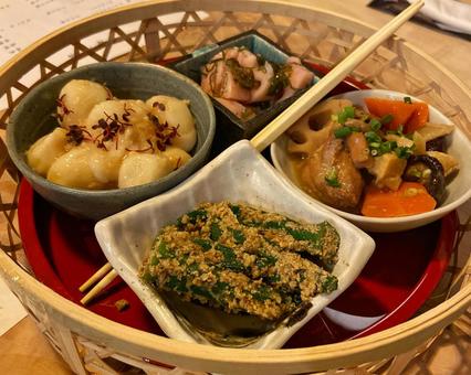 和食の小鉢盛り合わせ 和食,小鉢,盛り合わせの写真素材