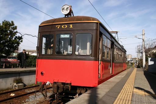 銚子電鉄、デハ701号 銚子電鉄,銚電,デハの写真素材