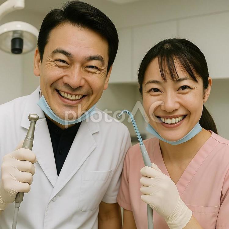 歯医者さん 歯医者,歯科,怖いの写真素材