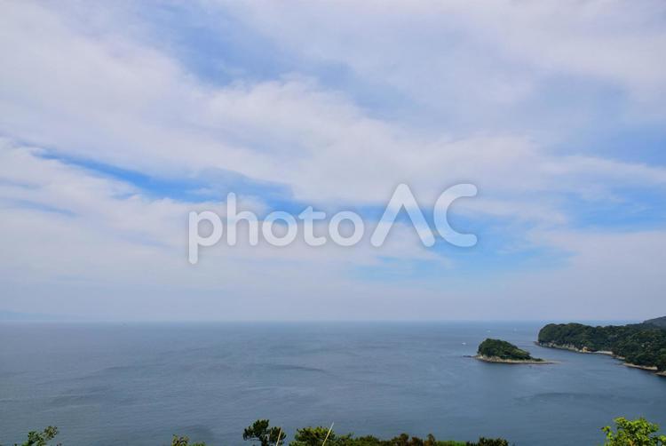 友ヶ島から瀬戸内海を望む 海,旅行,水の写真素材