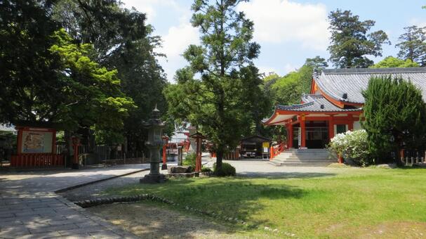 熊野速玉大社　参道　熊野神宝館 熊野速玉大社,熊野三山,熊野権現の写真素材
