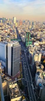 SHIBUYA SKYからの景色 SHIBUYA SKYからの景色 渋谷スカイ,渋谷,東京都の写真素材