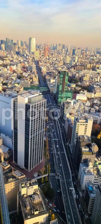 SHIBUYA SKYからの景色 渋谷スカイ,渋谷,東京都の写真素材