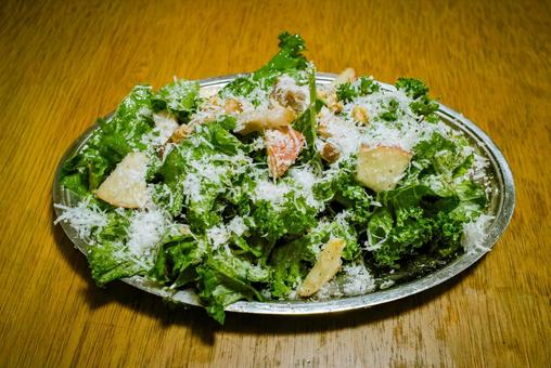 ケールのサラダ ケール,パルメザンチーズ,りんごの写真素材