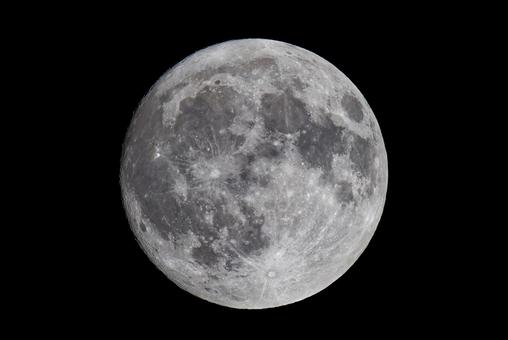 月齢14日 月齢14日,月,お月様の写真素材