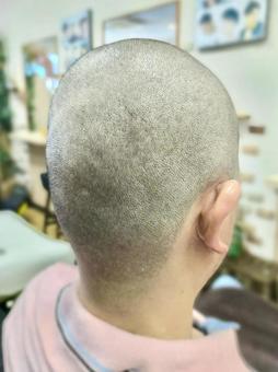 坊主 丸刈り 坊主 丸刈り 坊主,丸刈り,理容室の写真素材