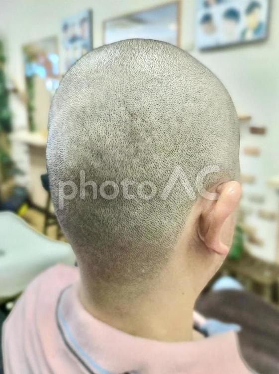 坊主 丸刈り 坊主 丸刈り 坊主,丸刈り,理容室の写真素材