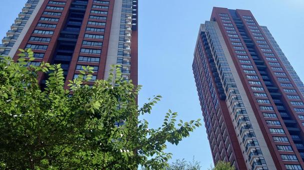 マンション マンション タワーマンション,マンション,タワマンの写真素材