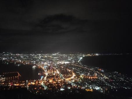 函館の夜景 函館,夜景,風景の写真素材