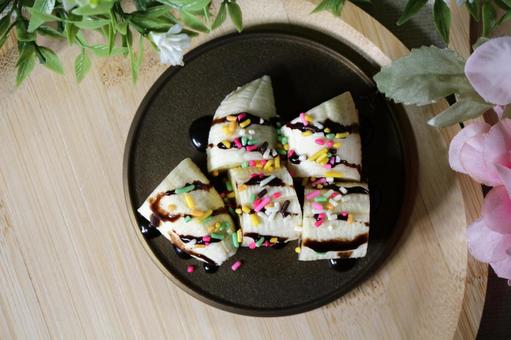チョコバナナ チョコバナナ 食べ物,食品,食物の写真素材