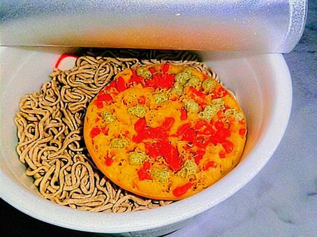 カップそば かき揚げ カップそば かき揚げ そば,インスタント,カップ麵の写真素材