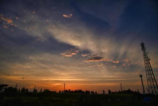 夕焼け 夕焼けの写真