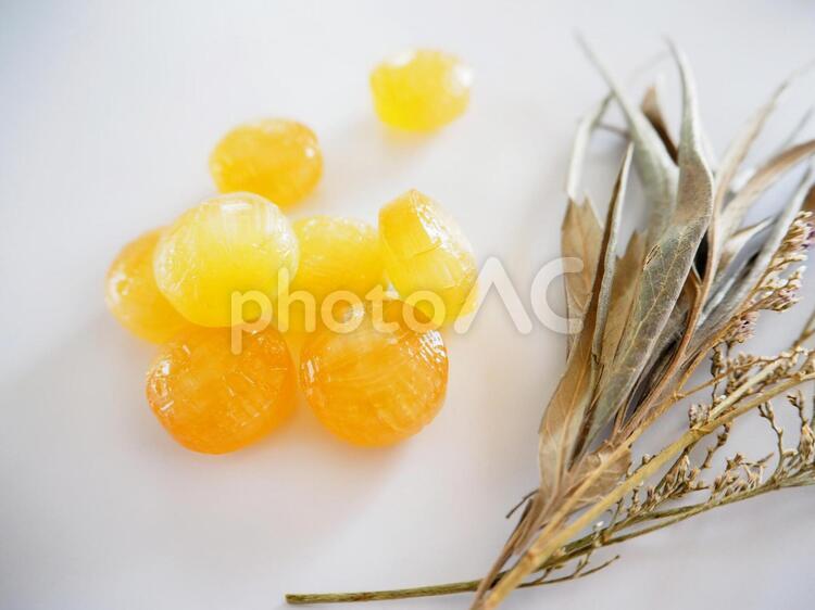 ハーブとのど飴 のど飴,飴,キャンディの写真素材