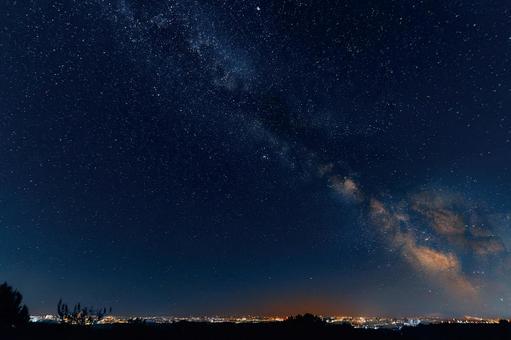 夏の星空 夏の星空の写真