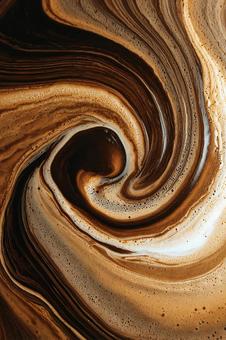 渦巻くブラウンとホワイトのテクスチャの写真