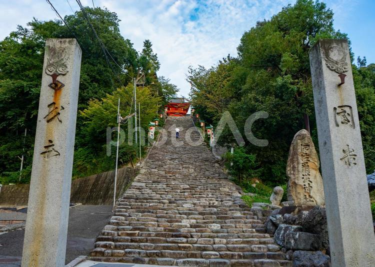 伊佐爾波神社の風景 伊佐爾波神社,愛媛県,松山市の写真素材
