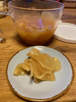 ガリ ガリ ガリ,新生姜,甘酢漬けの写真素材