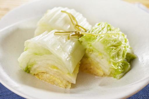 白菜の浅漬け 白菜の浅漬けの写真