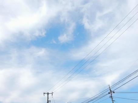 【空の写真】秋空 【空の写真】秋空 秋空,空,雲の写真素材