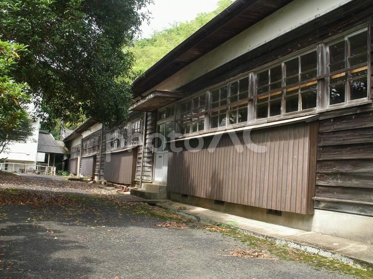 廃校の木造校舎「養源小学校」 小学校,木造校舎,廃校の写真素材