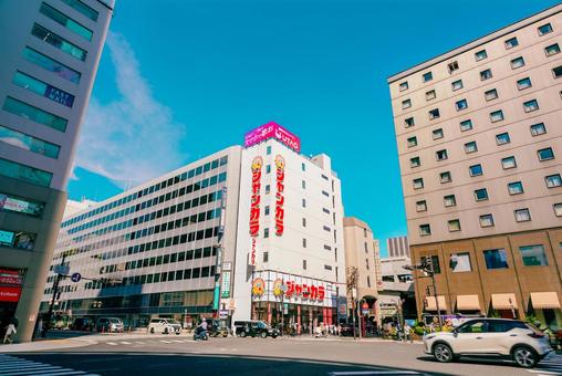 【大阪】大阪駅の街並み 大阪,梅田,タワーの写真素材