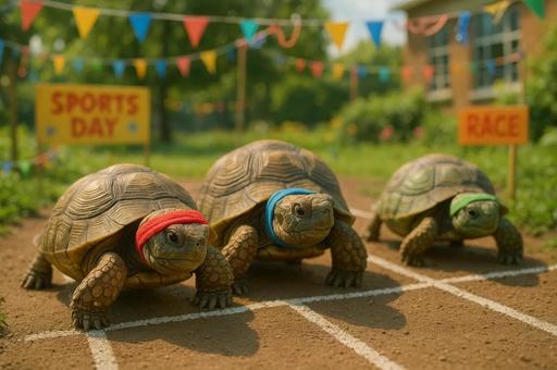亀の運動会 亀の運動会の写真