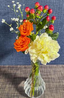 花瓶の花 花瓶の花 花瓶,生花,薔薇の写真素材