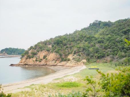 曇り空の海岸 曇り空の海岸 海岸,ビーチ,砂浜の写真素材