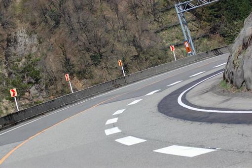 道路3, JPG 道路3, 슬립, 곡선 도로, 가나자와, JPG
