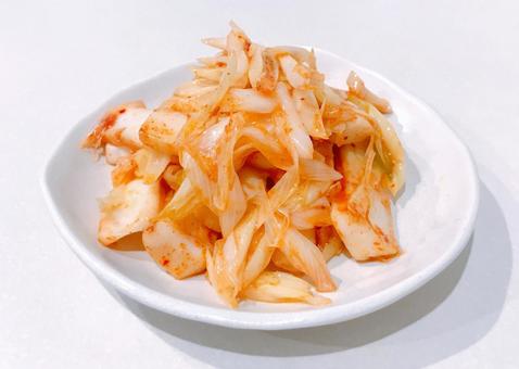 Photo, fried squid with leek, pickled moromi, squid, 
